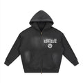 "Les ENFANTS" Sunfade Two-way Zipper Boxy Fleece Hoodie